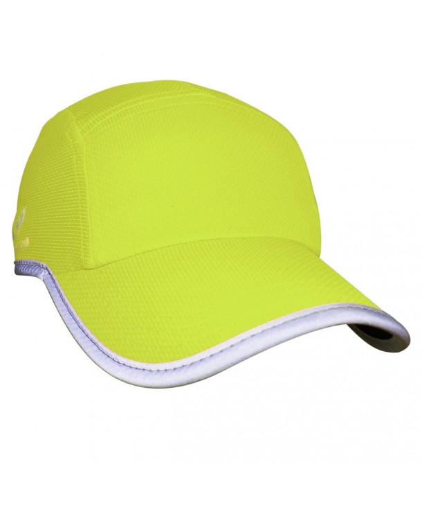 Headsweats Race Performance Running/Outdoor Sports Hat - High Visibility Yellow Reflective - CL11JCM2ZQL