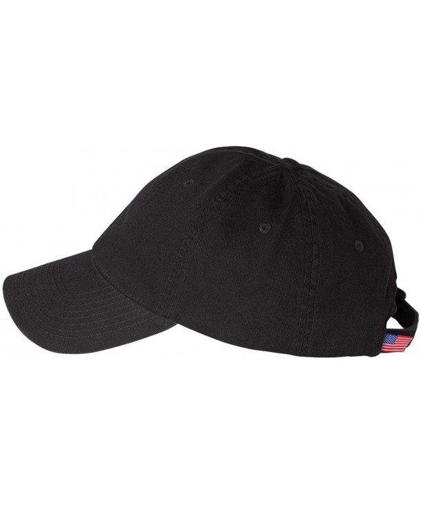 Bayside 3630 Unconstructed Washed Twill Cap - Black - CR11CYQGVIF