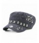Women Girl Fashion Skull Rivet Flat Black Baseball Cap- Casual Sport Hat Snapback - Skullcap-black - C1184GDDCZ9