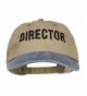 Movie Director Embroidered Washed Two Tone Cap - Khaki Navy - CM11ONYQ1S1