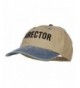 Movie Director Embroidered Washed Tone