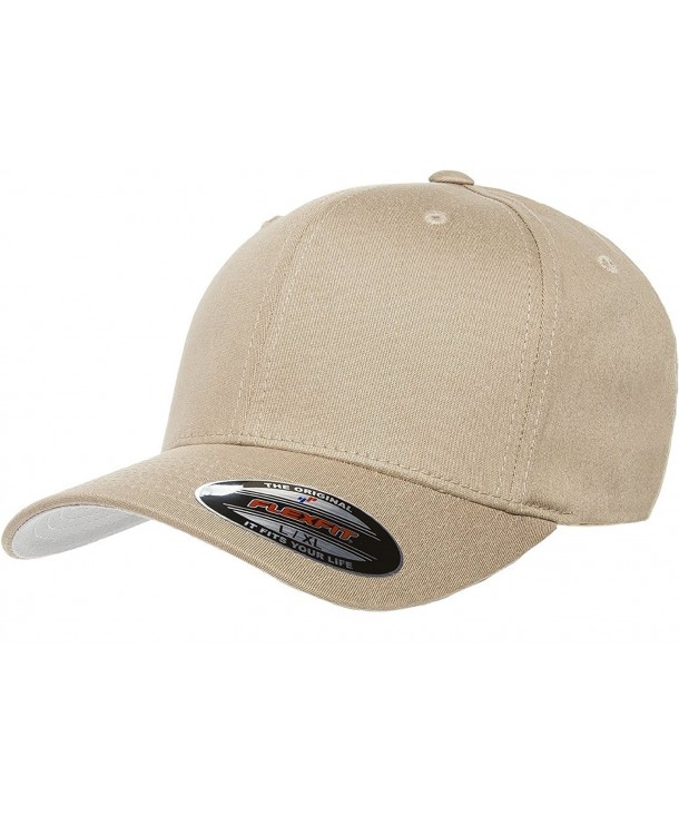 Premium Original Black Flexfit Fitted Hat for Men- Women and Youths - Bonus THP No Sweat Headliner - Khaki - CB184HCDLQH