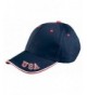Adams 6-Panel Mid-Profile Cap with USA Embroidery - Navy/Red/White - CP116XTWE8F