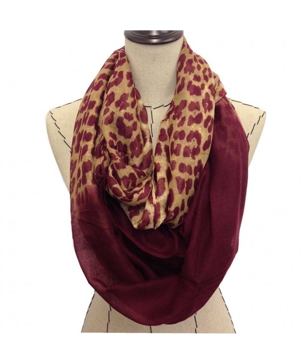 LEOPARD SCARF INFINITY STYLE 3172-14062414 RED - C511POEKSXN