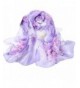 Creazy Fashion Chinese style Lady Long Wrap Women's Shawl Chiffon Scarf Scarves - Purple - CY12FSL08FJ