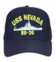 Armed Forces Depot USS Nevada BB-36 Baseball Cap. Navy Blue. Made In USA - C412N3Z5HL7
