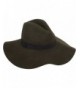 Sakkas Robinson Panama Wide Brim Wool Fedora Hat - Olive - CU11PA01FU5