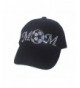 Soccer Mom Rhinestone Black Baseball Hat Cap Visor - CH1149MBNXF