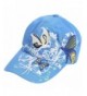 Lightweight Butterfly & Flowers Embroidered Women Baseball Cap Sun Hat- 100% Cotton - Blue - C412NH42P1V