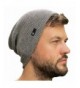 Slouch Beanie Hat for Men (Skull Cap) with Bonus Keychain (Many Colors) - Light Grey - CZ12NDVH5F2