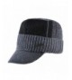 Winter Military Hats Bone Baseball Knitted Wool Caps Warm Gorros Scarf Set - Gray - CI1878I07LW