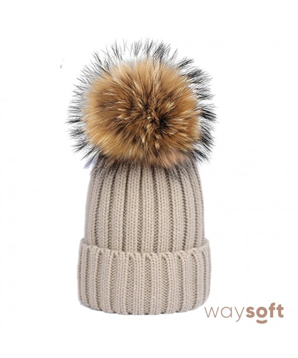 WaySoft Mother Child Matching Genuine Hats - Beige - CH189C4A7RE