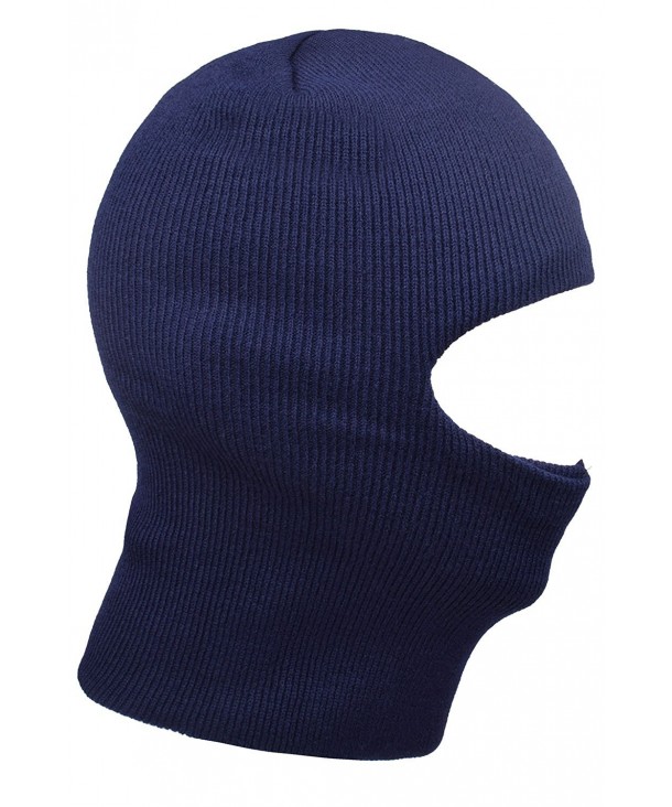 JIERKU Outdoor Beanie Face Mask Windproof Knit Balaclava Ski Warm Winter Mask for Men - Navy - C2186GLA767