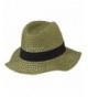 Paper Crushable Panama Hat Olive in Men's Fedoras