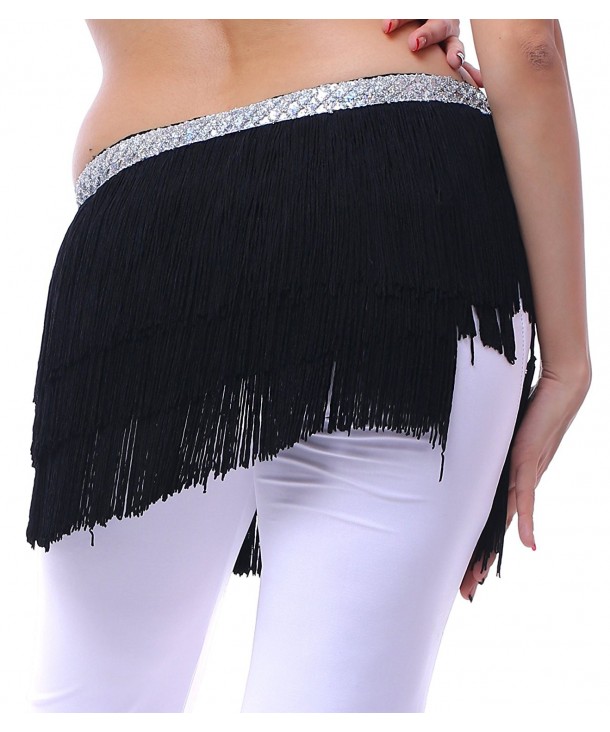 Plus Hip Scarf for Women for Belly Dancing and Latin Dance with Fringes ...