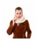 Nine City Womens Thick Ribbed Knit Winter Infinity Circle Loop Scarf - Beige - CB12OC08Z3Z