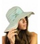 NYFASHION101 Women's Two Tone Weaved Removable Bow Floppy Brim Sun Hat - Mint - C712CU9TM13