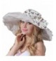 CACUSS Women's UPF 50+ Foldable Floppy Reversible Wide Brim Sun Beach Hat With Bowknot - Beige/Purple - CX184HCA4L5
