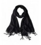 BISHUIGE Large Soft Bamboo Fiber Wrap Scarf In Solid Colors - Black - CI186ODQNGT