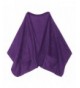Unisex Adult Warm Polyester Fleece Shawl Blanket Cover with Pockets - 20" x 58" - Purple - CM185KLYRT2