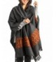 Kullu Handloom Wool Shawl Large Wrap Scarf Throw Woolen Blanket Grey Handmade - CF12IWHMFDT
