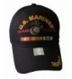 U.S. Marines Vietnam Veteran Adjustable Baseball Cap - Black - CZ11XSCF0IV