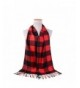 Women Warm Imitation Cashmere Plaid Checkered Scarf (Black&Red-170x38CM/66.92x14.96") - CT1285TEPD7