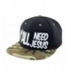 Y'ALL NEED JESUS 3D Logo Snapback Baseball Hat - Black-camo - CD17YIW7IKZ