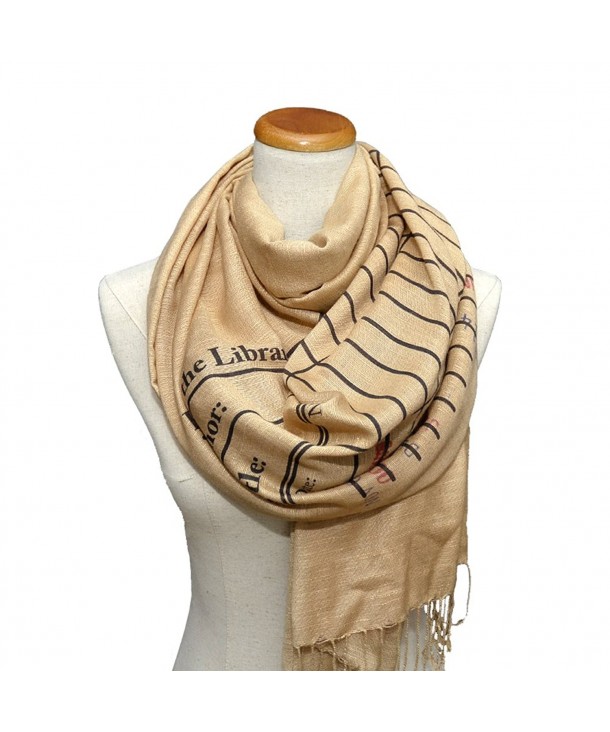 Book Scarf. Library scarf. Library scarf with day due stamps. Print scarf - C512NESZJQ3