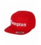 1611MAIN Compton Embroidery Flat Bill Adjustable Yupoong Cap by Flexfit (More Colors) - Red - CK129AOFFED