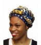 Blue and Orange African Print Ankara Modu Hat Pre-tied Head wrap - CT182T8LIDO