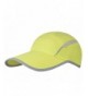 Connectyle Foldable Mesh Sports Cap with Reflective Stripe Breathable Sun Runner Cap - Light Green - CE17YLE3AKL