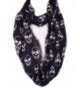 Skull print infinity scarf with raw finish - Black - CO18688U7WI