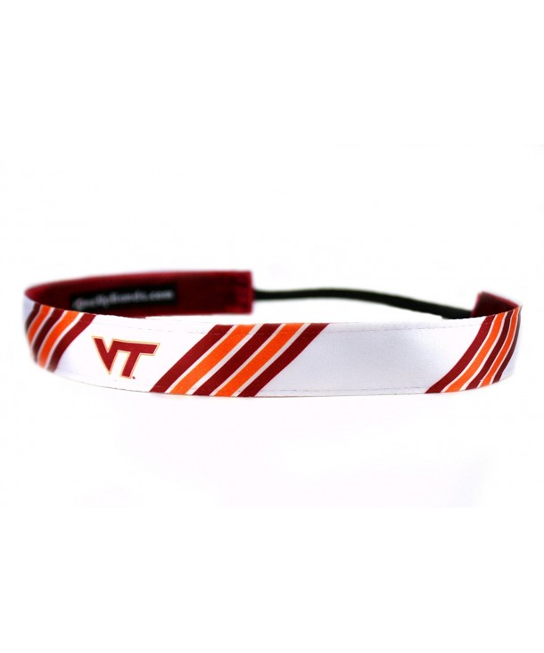 One Up Bands Women's NCAA Virginia Tech University Stripes One Size Fits Most - CK11K9XHKGR