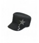 Bling Silver Stars Polaris Rhinestone Flattop Cadet Hat - C211C4MEPTL