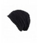 Spring fever Unisex Slouchy Beanie Skull Stylish Wrinkled Lightweight Thin Cap accessories Hat - A Black - CZ120YJPWNN