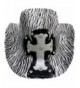 Zebra Stripe Cowboy Hat With Cross - Black & White - CI11V1PZ1D1