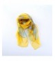 Georgette Scarf Butterfly Print Yellow in Fashion Scarves