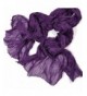 CreazyWomens Girl Candy Color silk chiffon scarf Wrap Shawl Pashmina Scarves - Purple - CH129GXFJQX