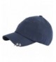 RaOn B201 Cotton Punk Silver Ring Piercing Rock Basic Ball Cap Baseball Hat Truckers - Blue - CH12N5PAGE8