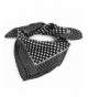 uxcell Women Polyester Fashion Round Dot Square Scarf Wrap Black White - Black-white - CB12CHMGH4D