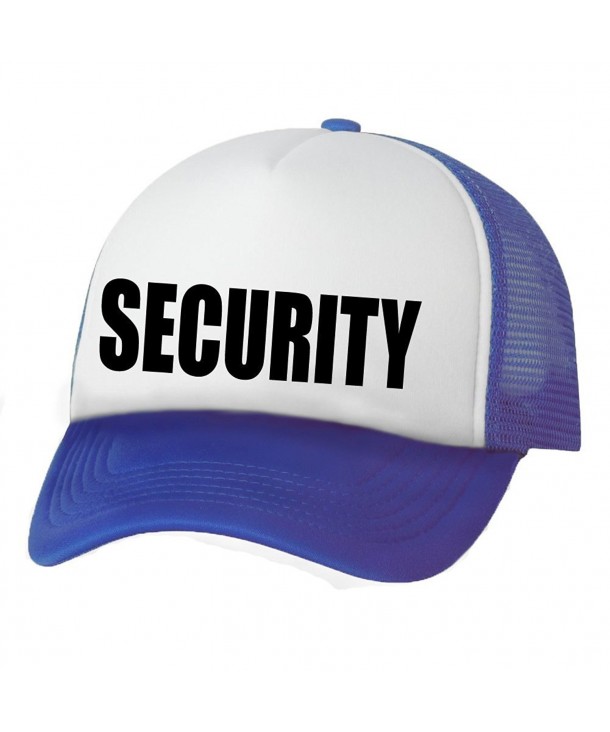 SECURITY Truckers Mesh snapback hat - White/Royal - C411N8GG7ON