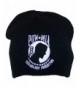 Best Winter Hats Embroidered "POW/MIA" Military Skull Cap (One Size) - Black - CU11P8W2S9X