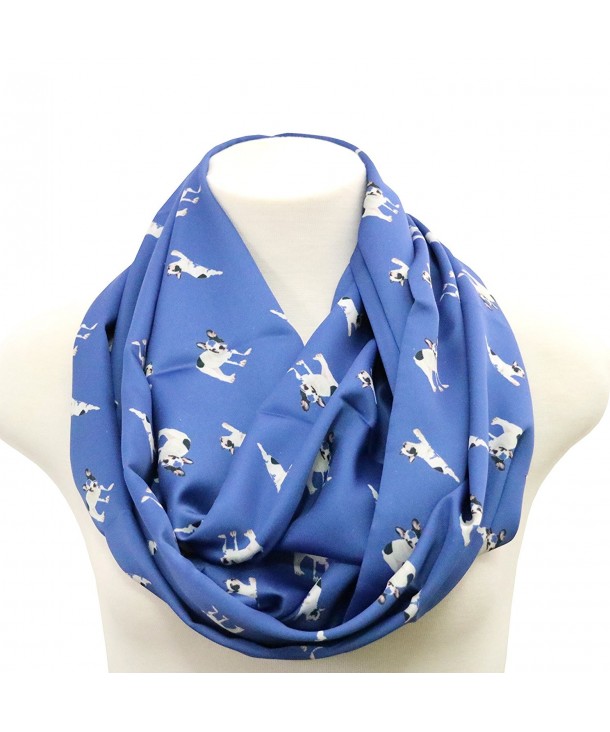 Handmade French Bulldog scarf Blue Frenchie scarf anniversary gift birthday gift for her - CO12O5LWCLR