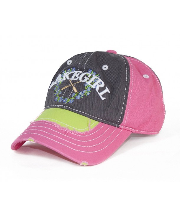 Lakegirl Boating & Outdoor Forget Me Not logo Women's Adjustable Hat - CJ120LPUDS9