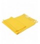 ReachMe Unisex Classic Cashmere Plain Winter Scarf Luxurious Fringe Long Scarf - Bright Yellow - CU12L0Y9CUZ