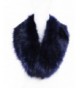 Soul Young Faux Fur Collar Women's Neck Warmer Scarf Wrap - Navy - C812LH338RH
