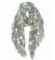 GERINLY Cute Moose Print Oblong Scarves For Women Holiday Wrap Scarf - Gray - CP12MAV26LE