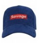 JLGUSA Savage Embroidered Dad Cap Hat Adjustable Polo Style Unconstructed - Polyester | Navy - CH188AAMTAD