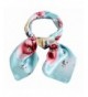 Deamyth Women Chinese Rose Square Scarf Shawl Wrap Tie Scarf Satin - Blue - C412O0CRNGT